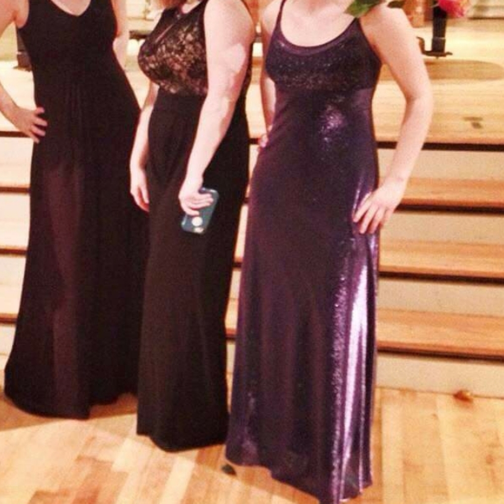 Purple formal dress